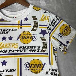 NBA Los Angeles Lakers T-Shirt Youth L(14-16) All Over Print Basketball
